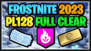 CLEARING PL128 FROSTNITE 2023 ON OUR FIRST TRY | Fortnite Save the World