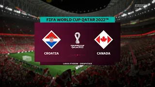 FIFA 23 | Prediction: World Cup - Croatia vs Canada | PC Gameplay