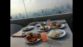 Rooftop Breakfast at 81st floor Baiyoke Sky Hotel, Bangkok