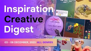 Freshest trends in mobile game ads (3 - 9 December, 2023 | All Games)