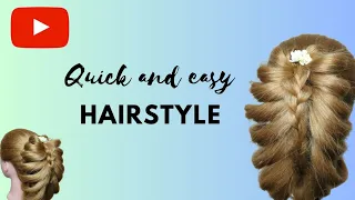 quick and easy hairstyle||simple hairstyle for girls || cute hairstyle||easy hairstyle