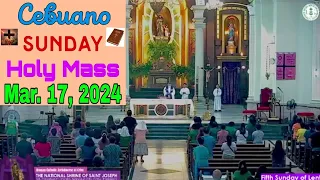 Mar. 17, 2024 Cebuano Sunday Mass (anticipated)@Nat'l. Shrine of St. Joseph(Cebu)*5th Sunday of Lent