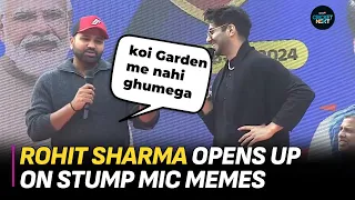Rohit Sharma Opens Up On Stump Mic Memes | Cricket News | CricketNext