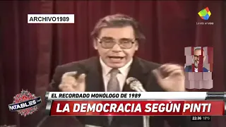 La democracia según Pinti: un monólogo de 1989 que sigue vigente