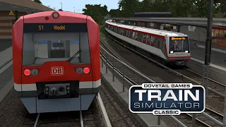 U-Bahn Hamburg GANZE U1 - Train Simulator Classic Gameplay