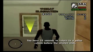 GTA SA Tips and Tricks: Vigilante Level 12 Using No Weapons and Interior Trick (PS2 Only)