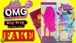 Fake lol OMG winter chill big wig fake and madame queen fake unboxing. Fake lol omg vs real lol omg