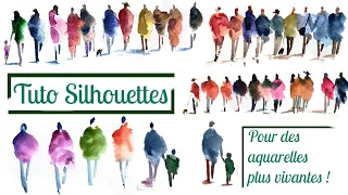 Silhouettes faciles à l'aquarelle ! - Les tutos de Thibault #6