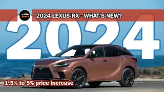 2024 Lexus RX - Pricing, Package & Colors Changes - USA