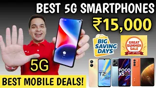 Top 5 Best 5G Smartphones To Buy Under ₹15,000 in Amazon & Flipkart Sale 2023 🔥