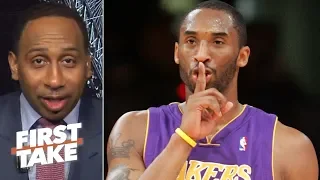 Kobe 'doesn't care' about the NBA GOAT debate - Stephen A. | First Take