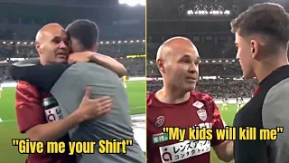 Iniesta Asked Gavi For his Shirt | Barcelona vs Vissel Kobe 2-0 | Iniesta & Xavi Reunion | Farewell