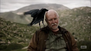 Fear The Walking Dead S03E05 Crow/Raven Eating Brain Scene.