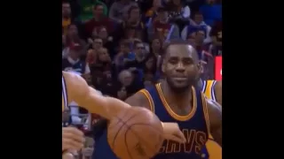 Lebron James about to cry after Steph Curry steals ball. Mad World remix