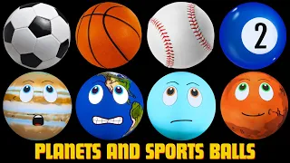 Planet Size Comparison with Sports Balls | Solar System for Kids | Planet Comparison | Kids Videos