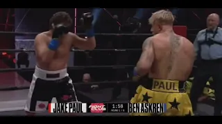Jake paul kos Ben askren in round one (best camera angle full fight highlights)