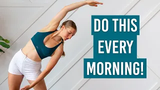 15 min STRETCH & TRAIN GOOD MORNING WORKOUT (No Equipment, Beginner Friendly)