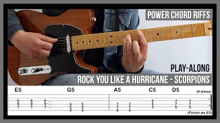 Rock You Like a Hurricane (TAB) - Power Chord Guitar Riffs - Scorpions