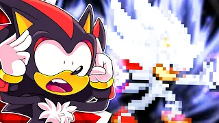 SHADIC VS GOGETA?! Shadow Reacts To Goku & Vegeta VS Sonic & Shadow Sprite Animation!