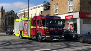 London Fire Brigade - A346 Edmonton Fire Rescue Unit Responding With Hi-Lo sirens!