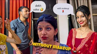 Sonal ka pura makeup utar dia hum sab ne 🫣 beena makeup face change ho gya 😵