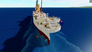 Выживаем на тонущем Британнике!Roblox Britannic