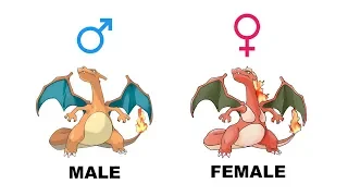 All Gen 1 Starters Pokemon Evolution Gender Differences Fanart