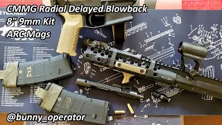 CMMG Radial Delayed Blowback - 8" 9mm Kit (ARC mags) & Straight Blowback (Glock mags)