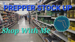 PREPPER STOCK UP SHOP WITH ME!