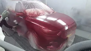 Clear coat spray(red pearl)MG ZS Code.41V
