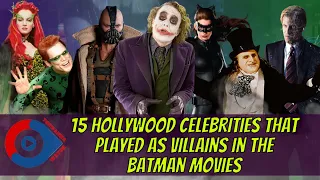 15 Best Hollywood Celebrities That Played As Villains In the Batman Movies