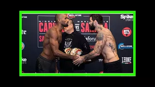 Bellator 190 weigh-in results: rafael carvalho vs. alessio sakara title fight official