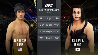 UFC 4 | Bruce Lee vs. Silvia Rho (PLUS-SIZE) ( EA Sports UFC 4)