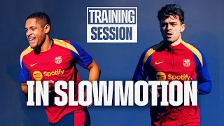 TRAINING SKILLS IN SLOWMOTION | FC Barcelona Training 🔵🔴