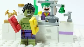 Lego Hulk Brick Building Laboratory Superhero Cartoon Animation