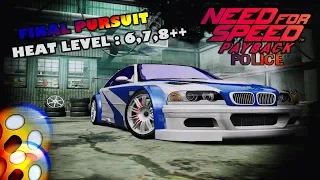 Need for Speed™ Most Wanted - Ending - Final Pursuit with NFS Payback Police & Heat Level= 6,7,8++