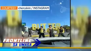 BTS, nag perform sa gitna ng kalsada sa California