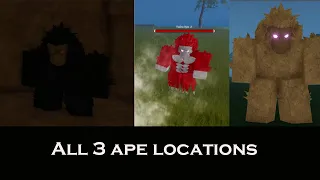 |Project Baki 2| All three ape locations