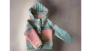 Gorgeous Baby Hoodie Crochet Pattern With Almost No Sewing!