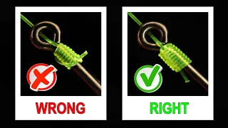 STOP using the wrong way for tying hook!
