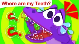 Where are my Teeth? Baby Crocodile Can't find his Baby Teeth | Nursery Rhymes by Little Angel