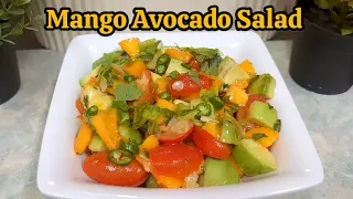 Mango Avocado Salad | Mango Healthy Salad Recipe | 10 Minutes Recipe