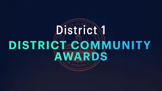 2023 State of the City - District 1 Community Award