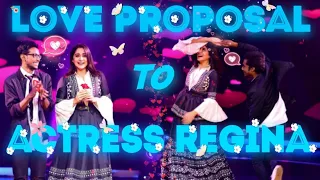 PROPOSING ACTRESS REGINA CASSANDRA | Azhagiye dance Video | kalai&rockson | regina | a r rahman