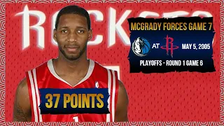 Tracy McGrady ignites Rockets to force game 7 (37pts 8reb 7ast) - Playoffs 2005 R1 G6