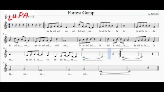 Forrest Gump - Flauto - Spartito - Note -  Karaoke - Instrumental - Canto