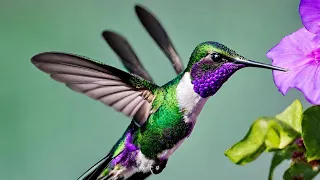 Zoom Zoom of Hummingbirds hovering | Hummingbird flying backwards