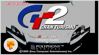 Gran Turismo 2 (PS1) Arcade - Intro and Easy C Class on Tahiti Road - DuckStation Emulation