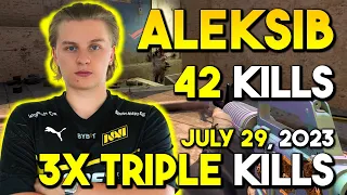 Aleksib 42Kills w/ Friends on Mirage - 3x Triple Kills - CSGO POV Highlights - July 29, 2023