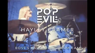 Hayley Cramer of Pop Evil-  Boss's Daughter Live Drum Cam
